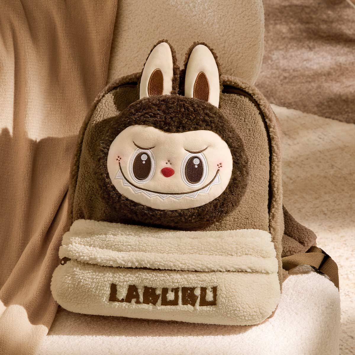 Mochila LABUBU Berber Fleece Marrom