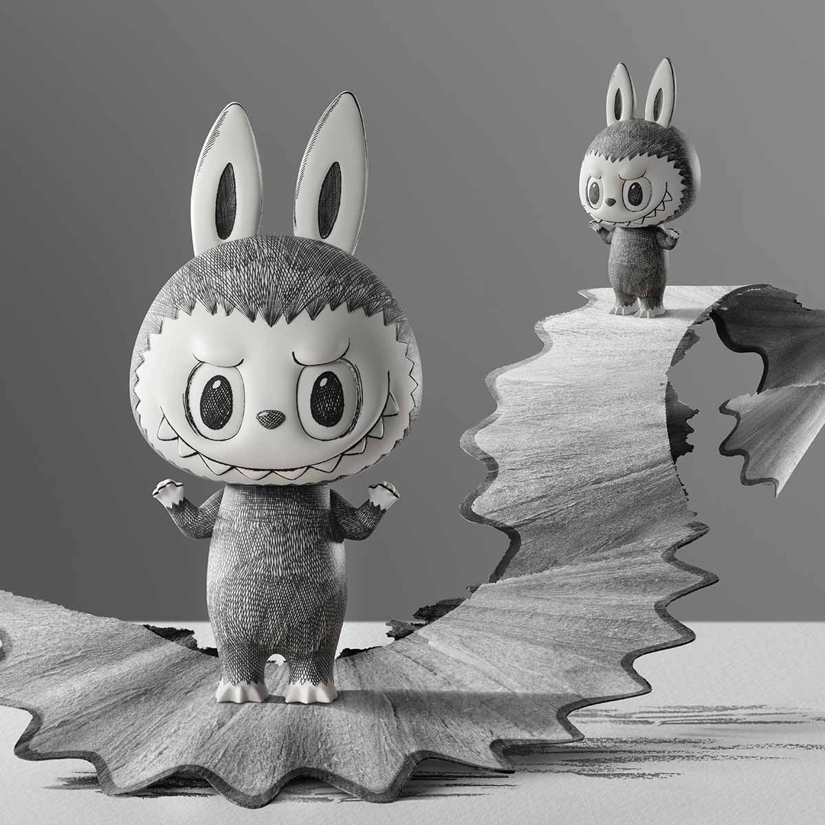 LABUBU Gigante 400% Sketch 35cm