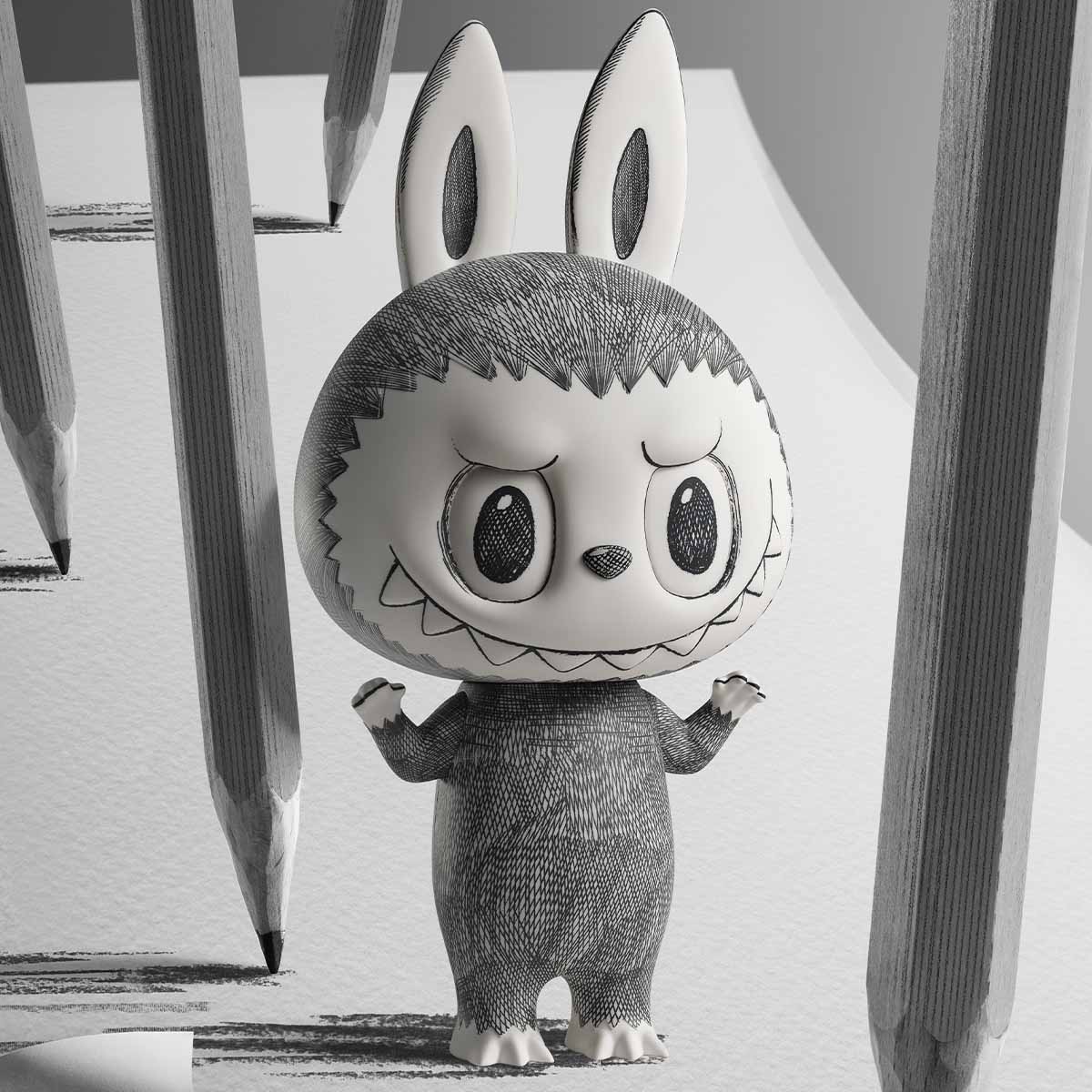 LABUBU Gigante 400% Sketch 35cm